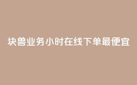 块兽业务24小时在线下单最便宜,100赞05自助下单 - qq空间刷访客低价 qq空间人气 第1张