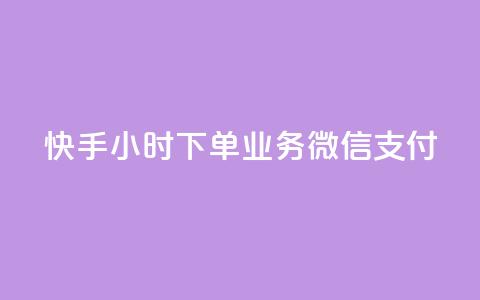 快手24小时下单业务微信支付,抖音业务下单24小时老马 - dy自定义评论下单 KS低价作品双击 第1张