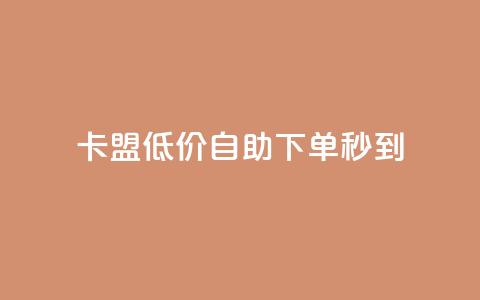 卡盟低价自助下单秒到 - qq说说赞在线自助下单 第1张